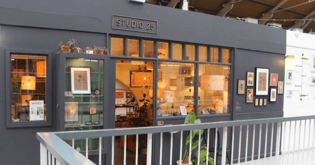 Image of Jane Blease's Studio within Manchester Craft and Design Centre.