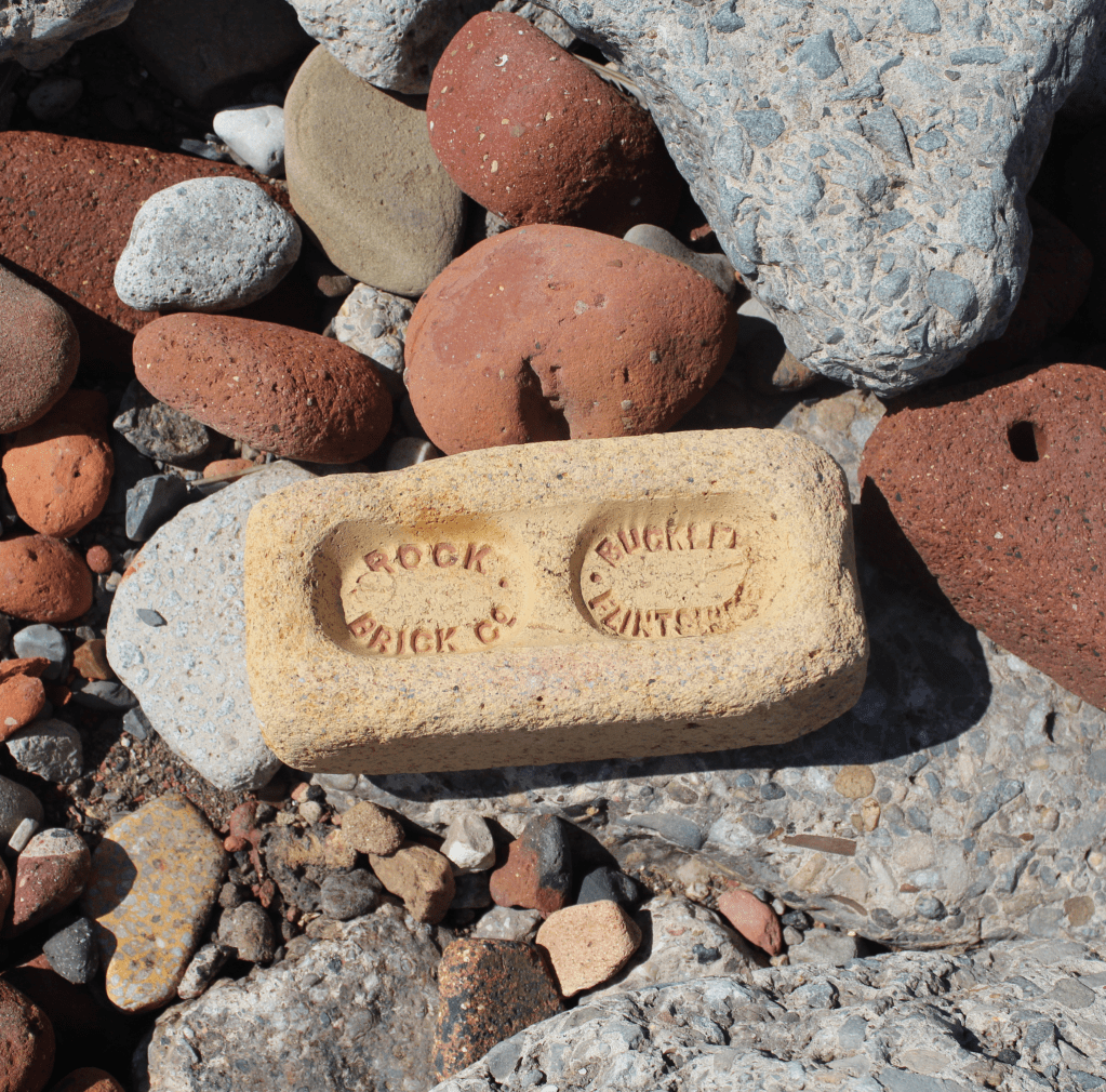 Image of brick work from Blitz damage on Crosby Beach.