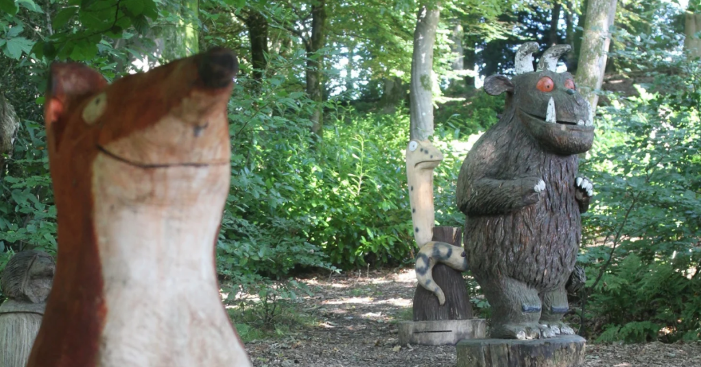 Wooden Sculptures on route to Orrest Head.