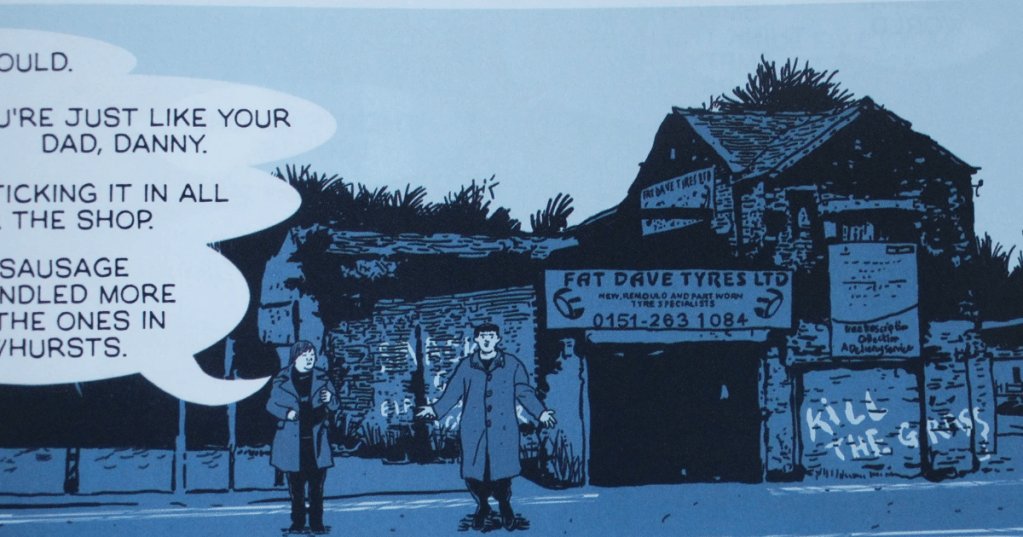 Image from Anfield Road of what was once, Dave Alan Tyres.